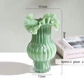 Axyaa Pink Glass Flower Vase: Chic Home Decor, High-End Living Room Ornament
