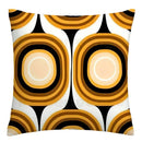 Axyaa Orange Yellow Geometric Pillowcase, Custom Sizes for Living Room Sofa, Home Decor