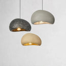 Axyaa Grey Line Pendant Light: Nordic Half Nest Shape for Living Room, Bedroom, Restaurant