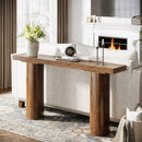 Axyaa 63" Farmhouse Entryway Console Table for Living Room, Hallway & Foyer