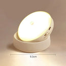 Axyaa Rotating Body Sensing LED Night Light for Home Bedroom Cabinet Decor