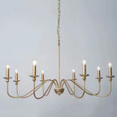 Axyaa Modern Luxe Iron Chandelier for Living, Kitchen, Dining, Bedroom & Study Rooms