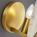 Axyaa Marble Alabaster Wall Lamp: Modern All-Copper Fixture for TV Background, Bedside, Corridor.
