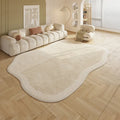 Axyaa Plush Cream Style Area Rug for Bedroom and Living Room Décor