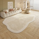 Axyaa Plush Cream Style Area Rug for Bedroom and Living Room Décor
