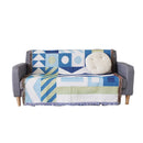 Axyaa Geometric Pattern Sofa Towel: Modern Minimalist Cover & Throw Blanket