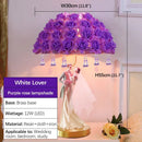 Axyaa Rose Wedding Table Lamp for Living Room Bedroom Bedhead Decoration