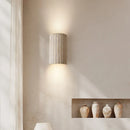 Axyaa Wabi Sabi LED Wall Sconce Yellow Travertine Stone Bedroom Lamp