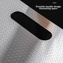 Axyaa Stainless Steel Kitchen Cutting Board for Chopping and Kneading, Double Sided Block