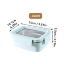 Axyaa Stainless Steel Divided Bento Lunch Box - Large Capacity & Portable