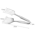Axyaa Stainless Steel Food Tongs: BBQ Clip Meat Clamp Kitchen Tool