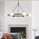 Axyaa Glass Ball Chandelier LED Pendant Light - Modern Nordic Style