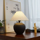 Axyaa Ceramic Floor Lamp: Retro Bedroom & Living Room Indoor Lighting