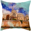 Axyaa French Landscape Pillowcase: Custom European-style Cushion Cover for Home Decor