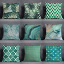 Axyaa Dark Green Floral Animal Pattern Pillow Case for Modern Home Decor