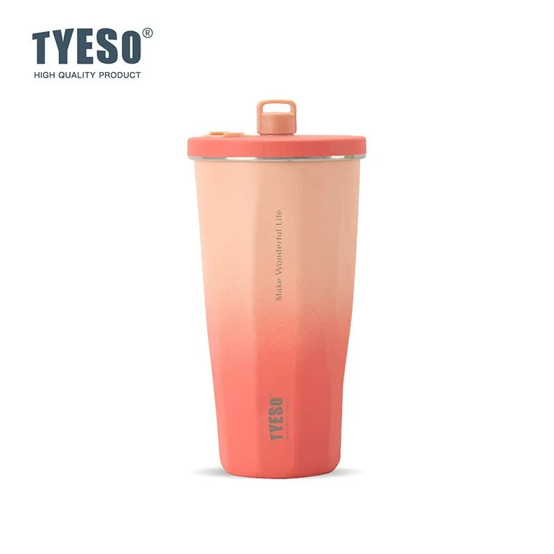Axyaa 600ml Stainless Steel Thermos Water Bottle Coffee Cup Gradient Insulated Mug