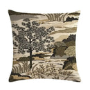 Axyaa Pine Flower Linen Pillow Cover - 45x45cm