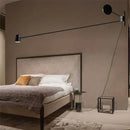 Adjustable Swing Arm Wall Lamp for Living Room and Bedroom by Axyaa