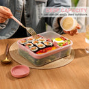 Axyaa Large Capacity Bento Box with Sauce Box - Leakproof Food Container for Lunch