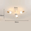 Axyaa Retro Industrial Chandelier LED Ceiling Lamp Wrought Iron Modern Fixture