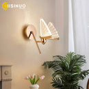 Luxury Gold Butterfly LED Wall Sconce by Axyaa - Bedroom & Living Room Lighting