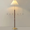 Axyaa Vintage Pleated Fabric Floor Lamp for Living Room Bedroom Study