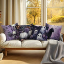 Axyaa Halloween Skull & Ghost Pillow Covers for Sofa Bedroom Car