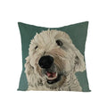 Axyaa Dog Print Linen Pillow Cover 45X45cm