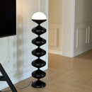 Axyaa Cream Gourd Floor Lamp LED Organic Modern Living Room Bedroom Ambient Lighting
