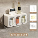 Axyaa Spice Box Organizer Seasoning Container Jar Kitchen Storage Rack