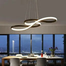 Axyaa LED Ceiling Chandelier with Remote Control Dimmable Musical Note Design