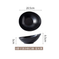 Axyaa Oblique Ceramic Bowl: Large Dessert Fruit Salad Bowl for Hotel and Restaurant Tableware