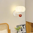 Axyaa Cream Style Pumpkin Bedside Wall Lamp for Children's Room and Living Room
