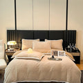 Axyaa High-End Jacquard Milk Fleece Winter 4-Piece Bed Set