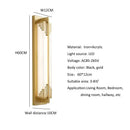 Axyaa Modern Chinese Style Marble Wall Lamp LED Light for Bedroom Living Room