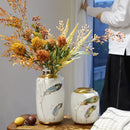 Axyaa Feather Vases & Modern Ceramic Home Ornaments for Living Room Decor