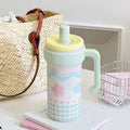 Axyaa Stainless Steel Insulated Water Bottle with Straw Infuser & Handle