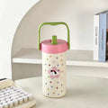 Axyaa Cat Thermos Mug 600ml Stainless Steel Tumbler with Handle