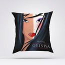 Axyaa Geisha Memoirs Decorative Cushion Cover 45x45 - Luxury Pillowcase for Home Decor