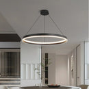 Axyaa Modern Round Ring LED Chandeliers for Living Room & Office Decor