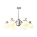 Axyaa Cream Nordic Retro Chandelier for Living Room, Bedroom, Dining Room