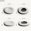 Axya Stone Texture Dinner Plate Set for Home Tableware