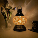 Turkish Mosaic Table Lamp by Axyaa – Rechargeable Handcrafted Night Light