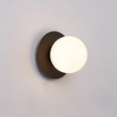 Round Glass Modern Wall Sconce Lamp for Living Room Bedroom by Axyaa