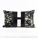 Axyaa Horse Fur Leather Waist Pillow. Luxurious Villa Soft Pillow.