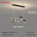 Axyaa Modern Starry Sky Pendant Lamp for Dining Room, Living Room, and Bedroom
