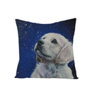 Axyaa Dog Print Linen Pillow Cover 45X45cm