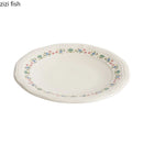 Axyaa Floral Patterns Ceramic Plate Set