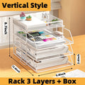 Axyaa Mesh Desk Organizer File Tray Rack Shelf for Office Document Storage