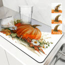 Axyaa Small Daisy Absorbent Draining Mat - Quick Dry Kitchen/Bathroom Drain Pad